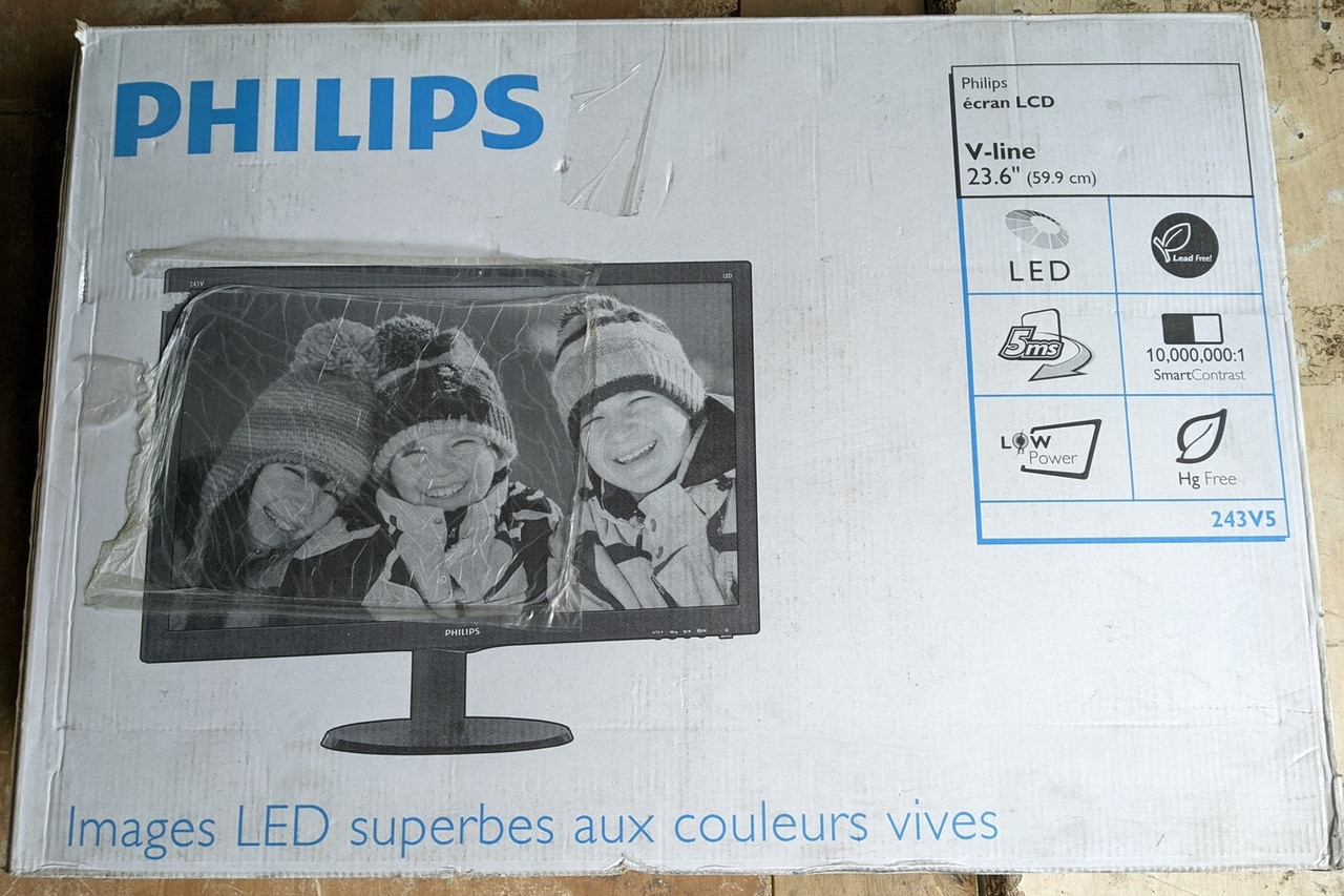 Монітор 24" Philips 243V5LSB на запчастини, фото 1