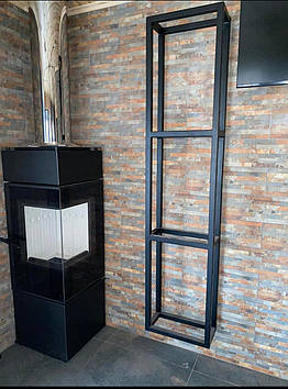 Стелаж для дров, навісний, із металопрофілю 2100х300х500 мм