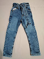 Теплі джинси на травці для дівчинки 8, 9,  років