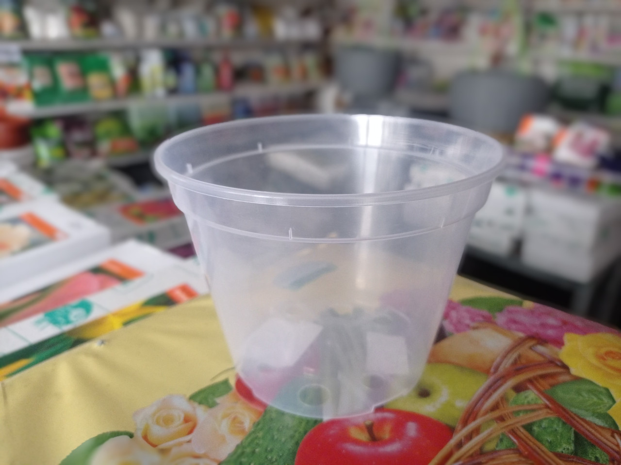 Вазон прозорий, для орхідей, 11х8 см, фото 1