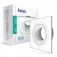 Алюминиевый светильник Feron DL6140 белый (встраиваемый потолочный) квадрат