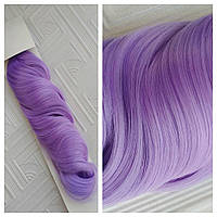 Фиолетовые волосы на заколках