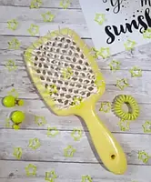 Гребінець для волосся жовтий з білим Janeke Superbrush 93SP226 GIA, фото 3