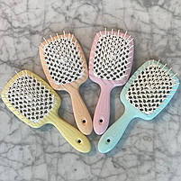 Гребінець для волосся жовтий з білим Janeke Superbrush 93SP226 GIA, фото 5