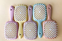 Гребінець для волосся жовтий з білим Janeke Superbrush 93SP226 GIA, фото 6