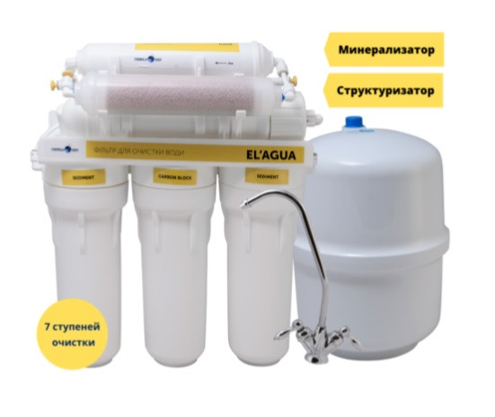 Зворотний осмос FORMULA VODY EL’AGUA 7 з мінералізатором та структуризатором