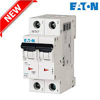 Автоматичний вимикач 2P, PL6-C6-2 / Модульный автоматический выключатель / На DIN-рейку / Eaton (Moeller)