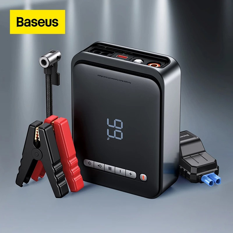 Baseus Super Energy Jump Starter 1000A 8000mAh Black АБС-пластик Пусковое Импульсные