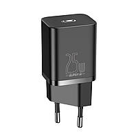 Мережевий зарядний пристрій Baseus Super Silicone PD Charger 25W (1Type-C) + Cable Type-C to Type-C 3A (1m), фото 7