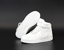 Чоловічі кросівки Nike Air Force 1 Mid Triple White (с мехом) DD9625-100, фото 4