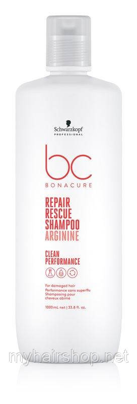 Відновлюючий шампунь SCHWARZKOPF BC Peptide Repair Rescue Shampoo 1000 мл