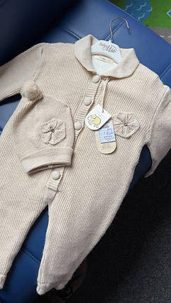 Комбінезон вязаний на овчині (9-12м.) (YOLA.BABY.SHOP), фото 1