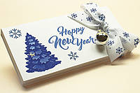Gift box Winter time белый Новогодняя открытка с конвертом внутри