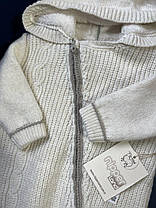 Комбінезон вязаний на овчині Зайчик (6-9м.) (YOLA.BABY.SHOP), фото 4