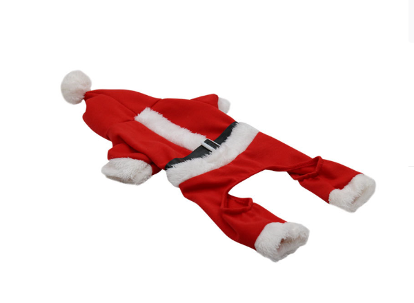 Новорічний костюм для котів Pet Style "Дід Мороз" Червоний XS, фото 1