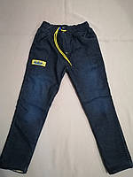 Теплі джинси на травці для хлопчика 8, 9, 10, 11, 12 лет