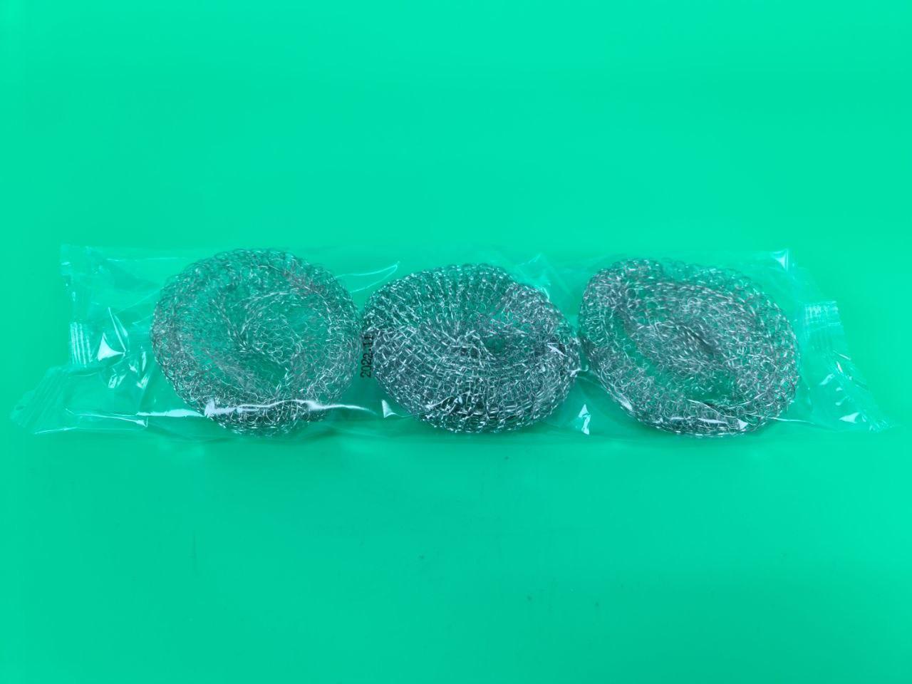 Мочалка залізна (а3*10 г) Сітка Дніпр (1 пачка), фото 1