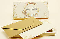 Gift box Marry Christmas Поздравительные открытки на Новый год коллегам бизнес партнерам