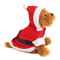 Новорічний костюм для собак дівчаток Pet Style "Новорічний" Червоний