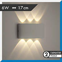 Светильник настенный светодиодный, бра LUMINARIA LINZA SIX 6W R170 3000K WHITE 220V IP54