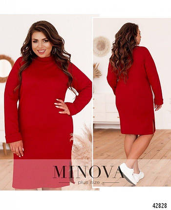 Лаконічна жіноча сукня, тканина "Ангора" 50 розмір, фото 1