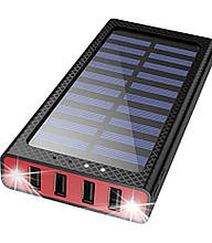 Solar Charger Power Bank JIGA 24000mah Павербанк із сонячною батареєю та ліхтарем