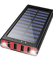 Solar Charger Power Bank JIGA 24000mah Павербанк із сонячною батареєю та ліхтарем