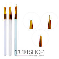 Набор кистей TUFI profi PREMIUM Art для дизайна ногтей 3 шт (0202579)
