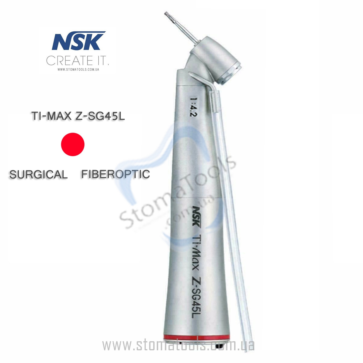 NSK Ti-Max Z-SG45L — Підвищуючий наконечник для турбінних борів (фізіодиспенсер)