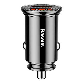 АЗП Baseus 2xUSB швидка зарядка PD/QC3.0 5А 30W Circular Black CCALL-YD01