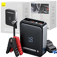 Автономное пусковое устройств + компрессор Baseus Super Energy 2-in-1 Jump Starter Power Bank 8000mAh