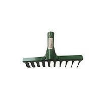 Граблі садові кручені 10 зубців 265×82мм заклепувальне кріплення GRAD (5051905)
