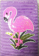 Блокнот меховой "Фламинго" 80 лист 19*13см