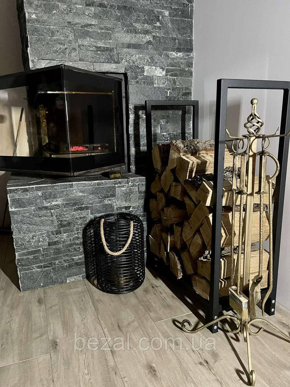 Дровниця для зберігання дров металева 700х300х900мм Kompred OL466/3, фото 1