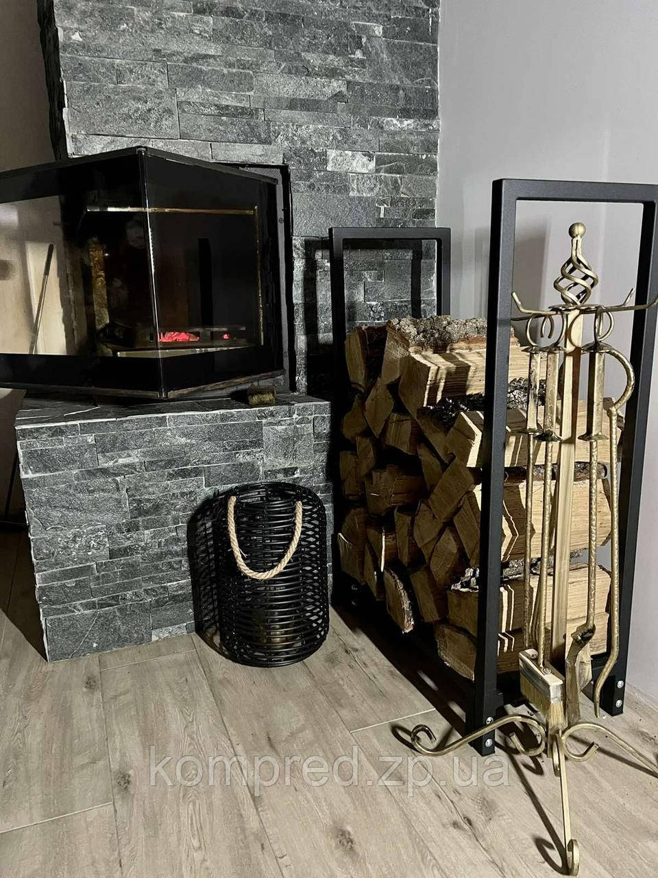 Дровниця для зберігання дров металева 700*300*900 Kompred OL466/3, фото 1