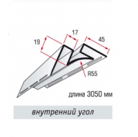 Кут внутрішній. Кут для сайдинга.