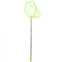 Детский сачок для бабочек "Цветок" MS 1287-2  ручка-телескоп 87 см (Зеленый)