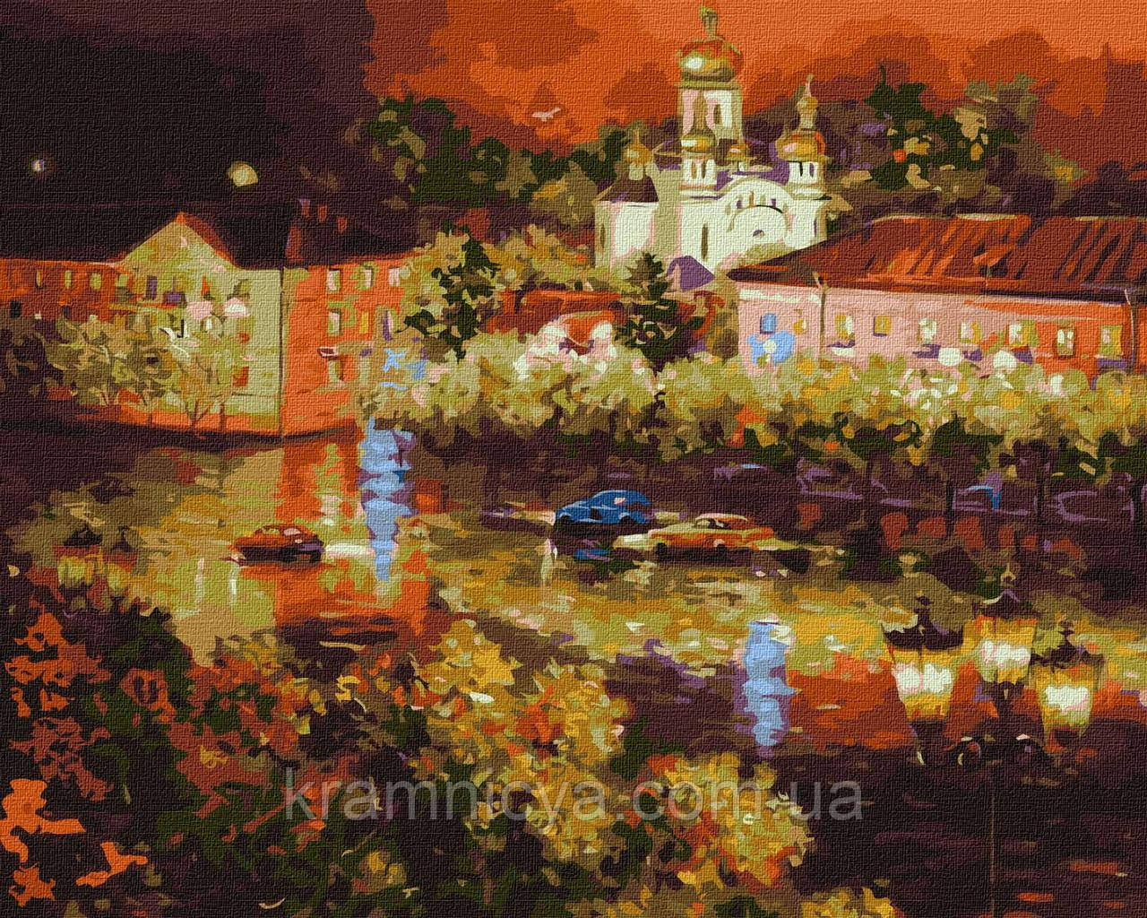 Картина за номерами Вечірнє місто, 40х50 Ідейка (KHO3630), фото 1