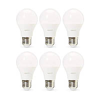 Лампа Едісона, LED E27 еквівалент 60 Вт, теплий білий, без регулювання яскравості — паковання із 6 шт.