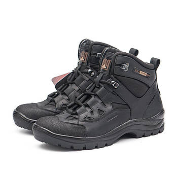 Справжні зимові чоловічі тактичні черевики, берці, вологостійкі, водонепроникні , чорного кольору
