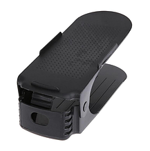 Підставка-органайзер для взуття Shoe Rack Чорна 3 рівні регулювання висоти