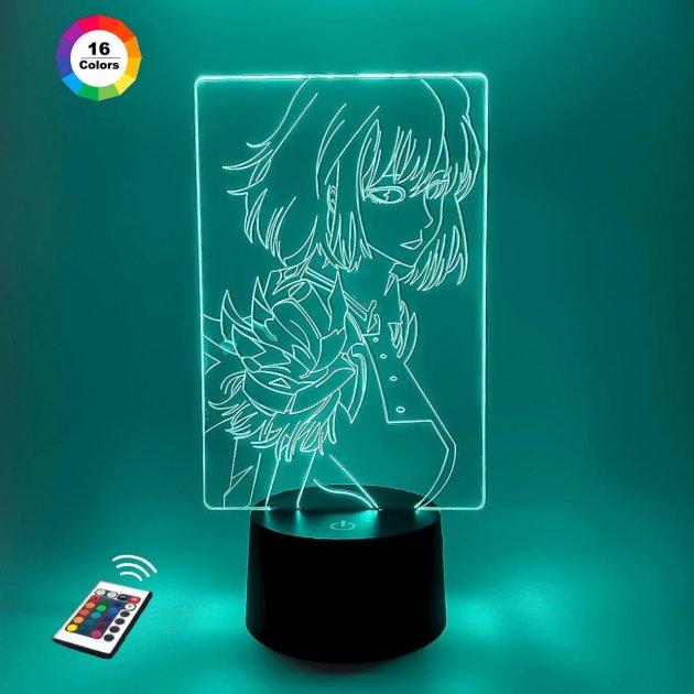 3D нічник "Ча Хае Ін" (ВОЛІЧНЕ ЗОБРАЖЕННЯ) + пульт ДК + мережевий адаптер +батарейки (3ААА)  3DTOYSLAMP, фото 1