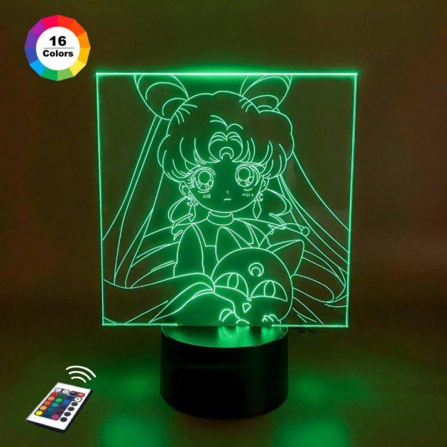 3D нічник "Темна Леді" (ВОЛІЧНЕ ЗОБРАЖЕННЯ)+ пульт ДК + мережевий адаптер + батарейки (3ААА)  3DTOYSLAMP, фото 1