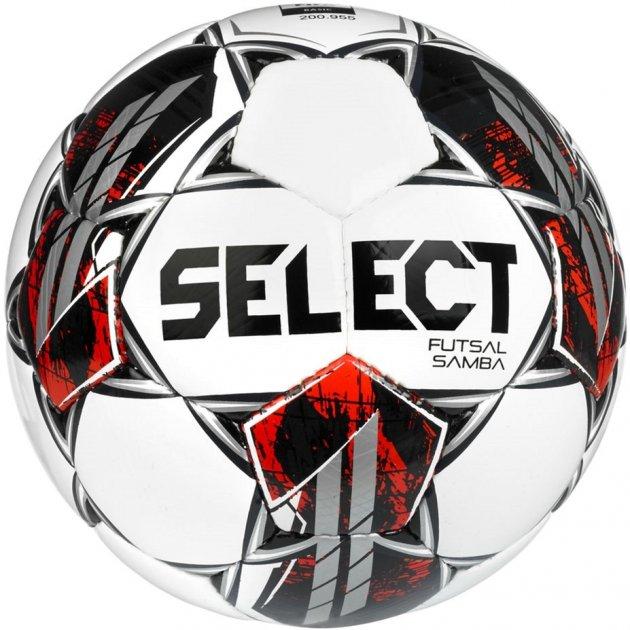 М'яч для футзалу Select Futsal Samba v22 №4 White-Silver