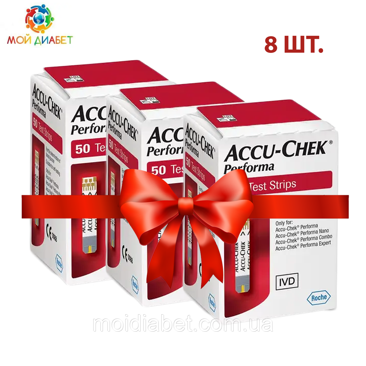 Тест-смужки Accu-Chek Performa 50 шт. 8 упаковок