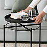 Столик-піднос IKEA GLADOM Чорний 45x53 см 504.119.90, фото 3
