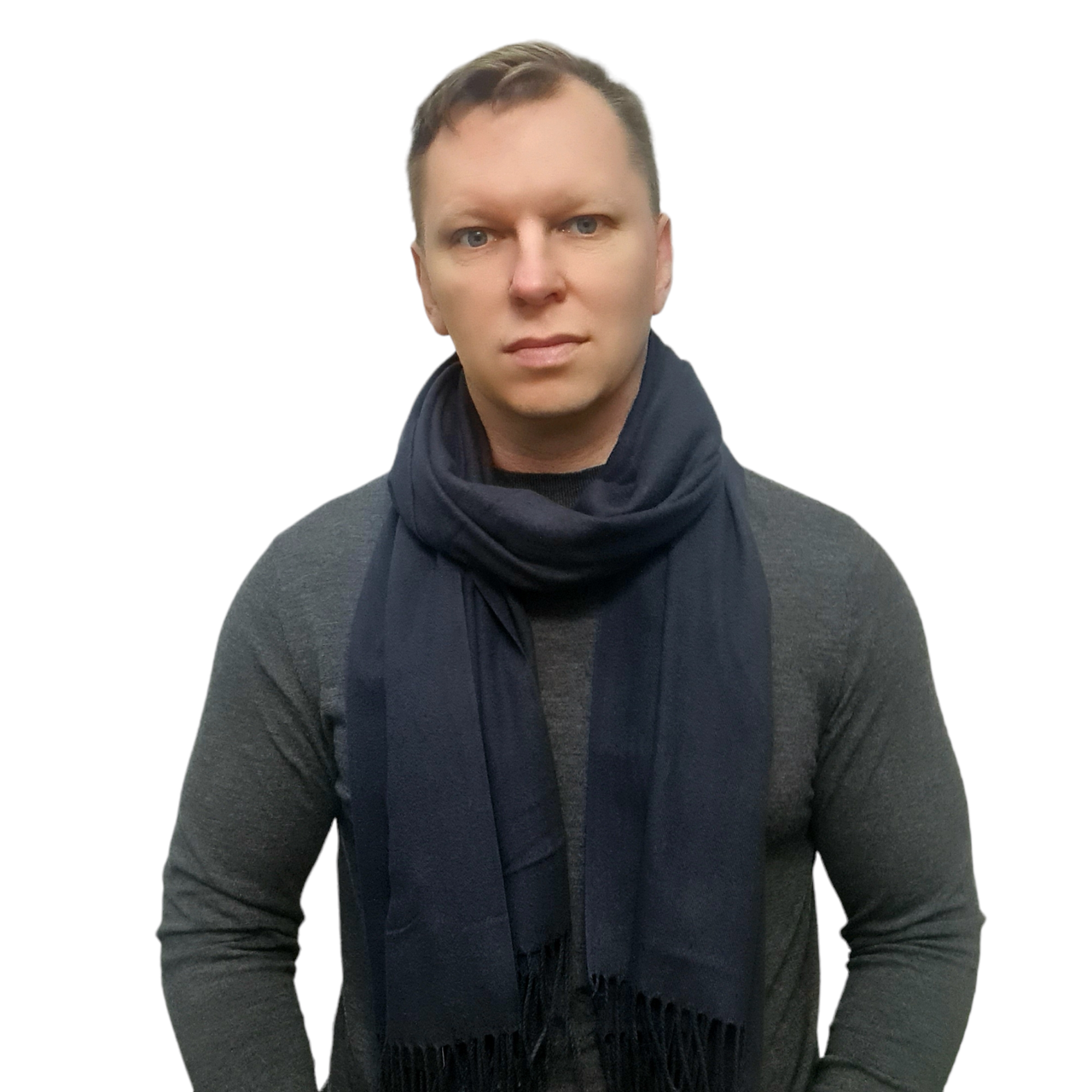 Шарф чоловічий M&JJ Мармаріс Фіолетово-синій 190*70 см (8127), фото 1