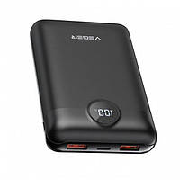 Портативное зарядное Power Bank VEGER S20 PD+QC3.0 20000mAh Чёрный (QC быстрая зарядка 3.0) с USB-C / 2 USB