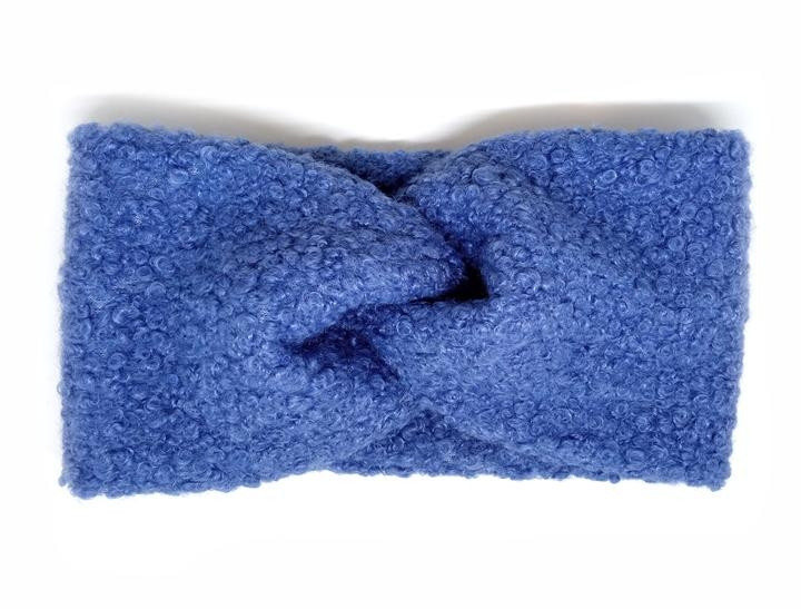 Пов'язка тепла на голову синя, фото 1