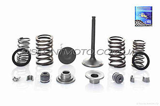 Клапани 4T GY6 150 китайський скутер 157QMJ (L-66mm ,D-23/28mm) (пара, в зборі) LIPAI